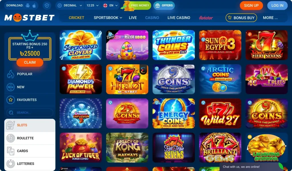 Mostbet casino slots